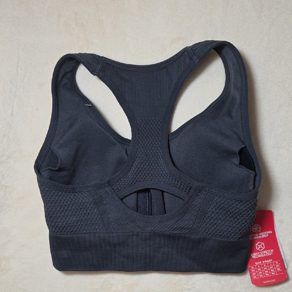 BCG Women's Mid-Impact Black Sports Bra - Picture 2 of 13